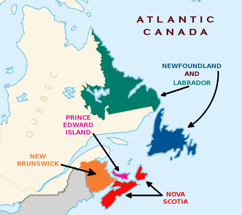 Atlantic map